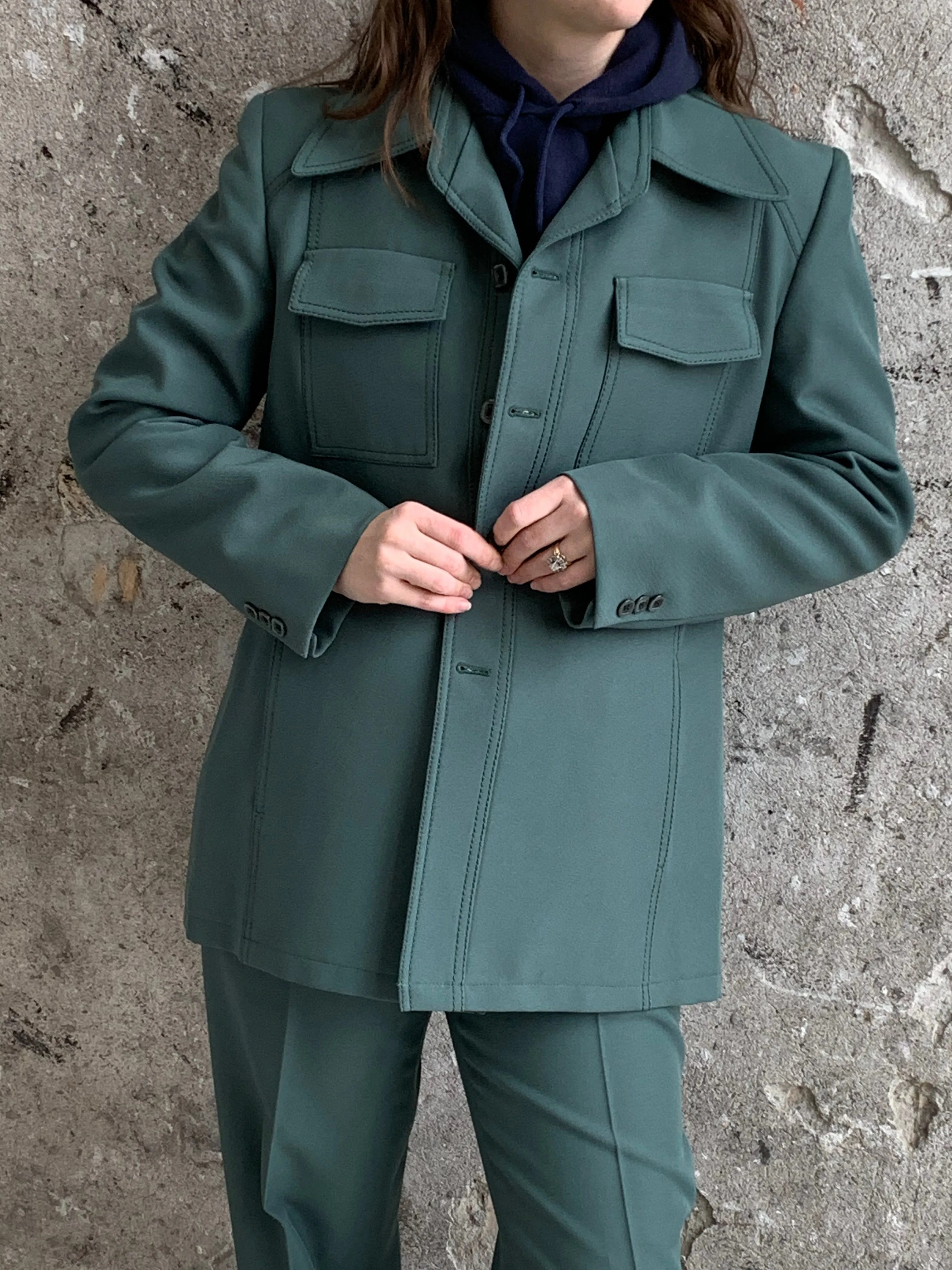 1960s green suit