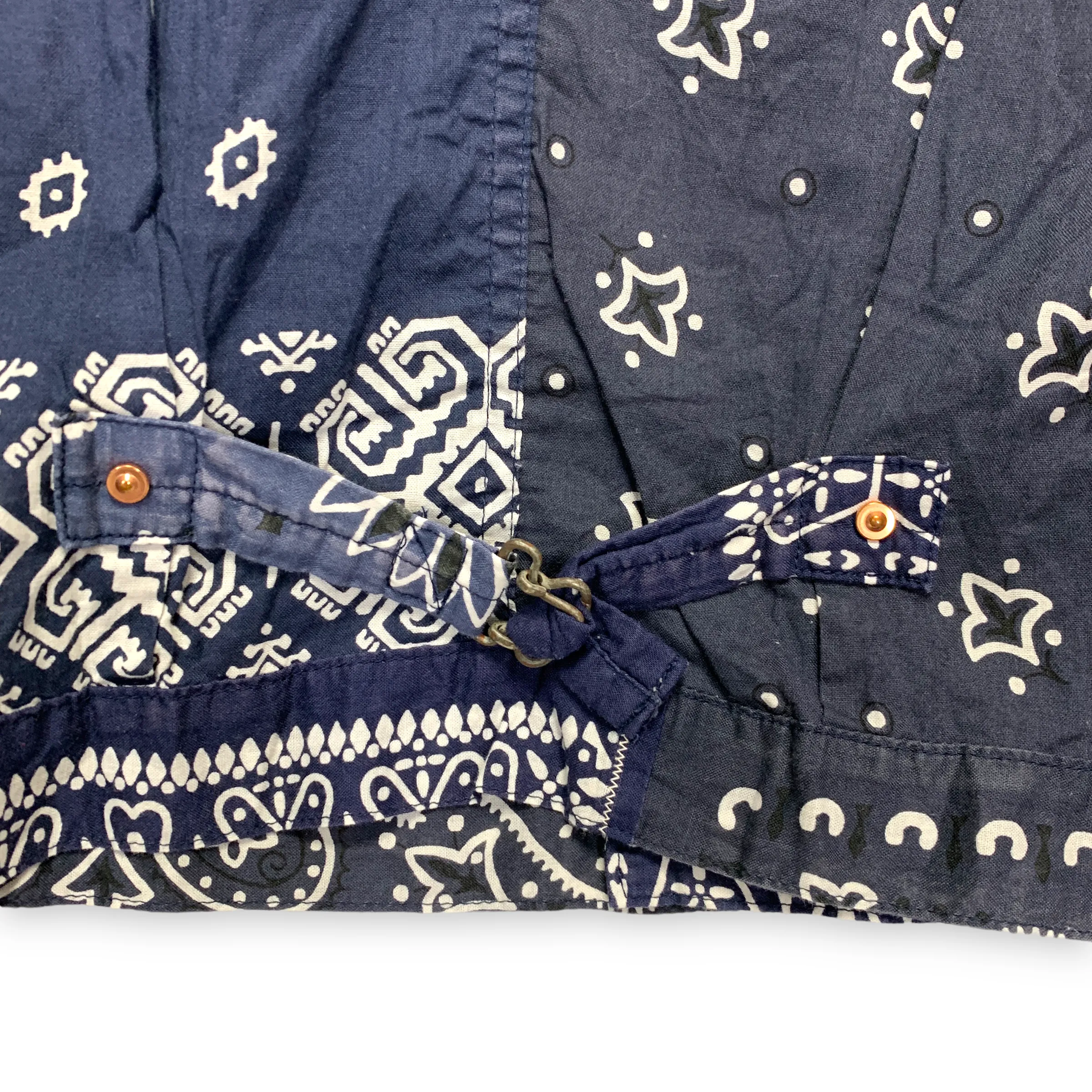 [2XL] Kapital Kountry Bandana Patchwork Pt 1st Shirt Jacket Navy