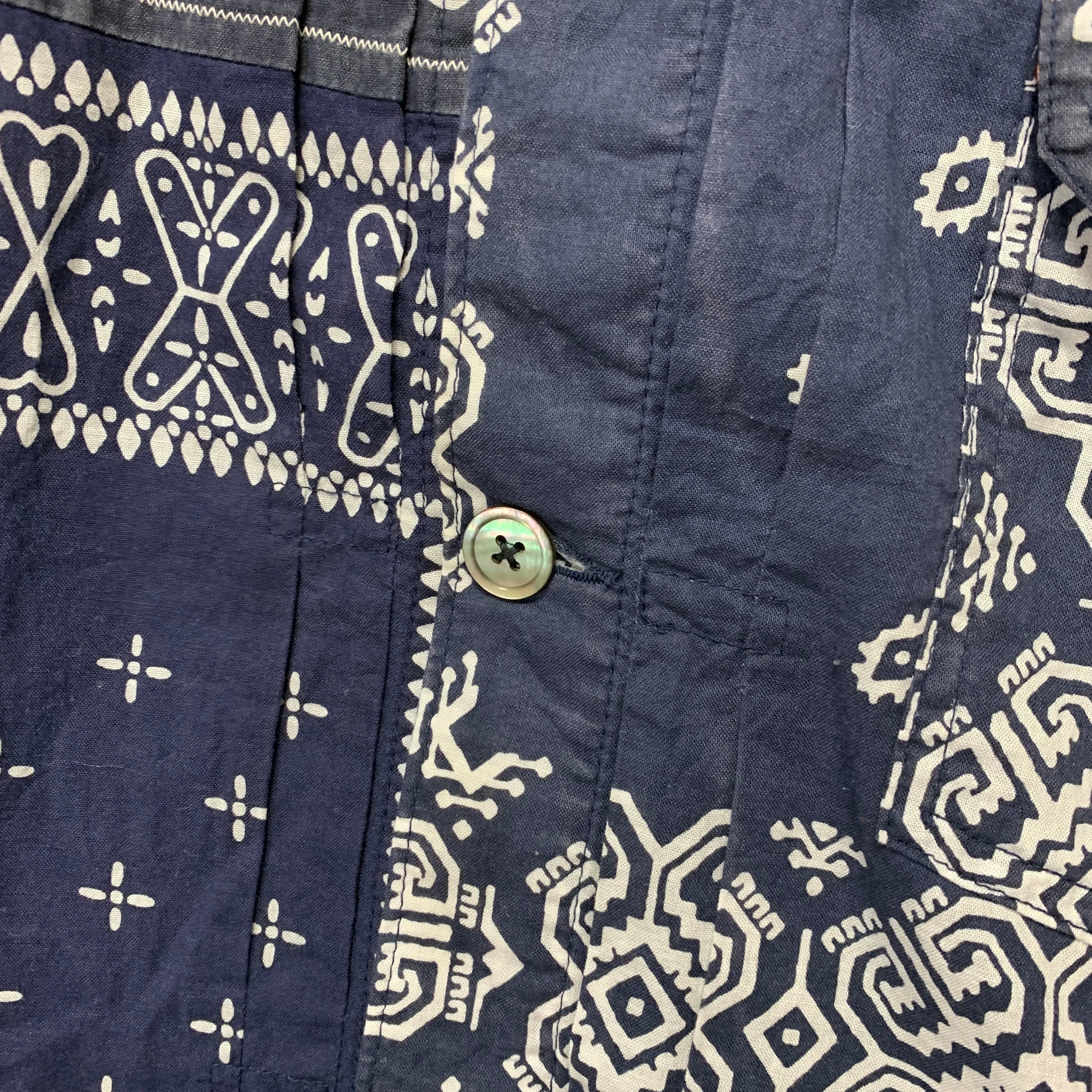 [2XL] Kapital Kountry Bandana Patchwork Pt 1st Shirt Jacket Navy
