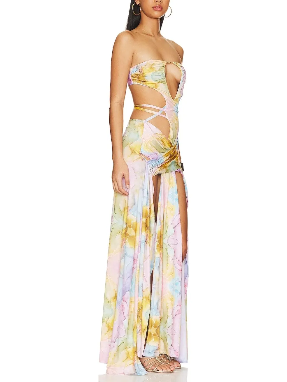 Alexis Dress in Cloud Print