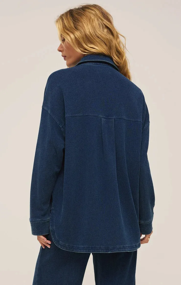 All Day Knit Denim Jacket in Indigo
