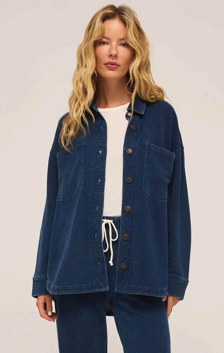 All Day Knit Denim Jacket in Indigo