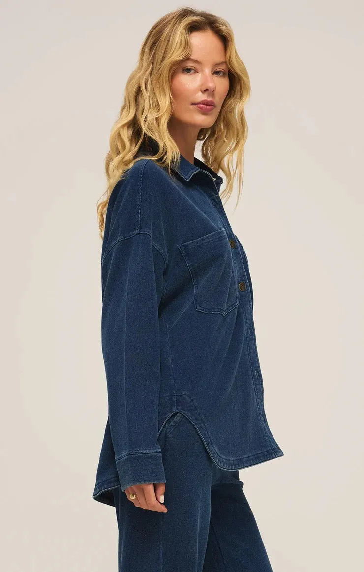 All Day Knit Denim Jacket in Indigo