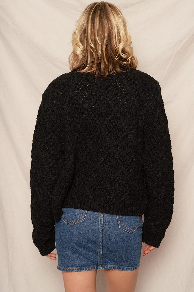 All Of It Biker Sweater Jacket