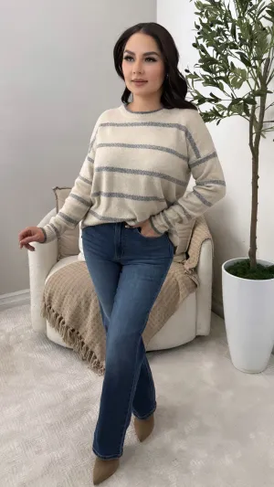 ALLISON CHARCOAL SWEATER