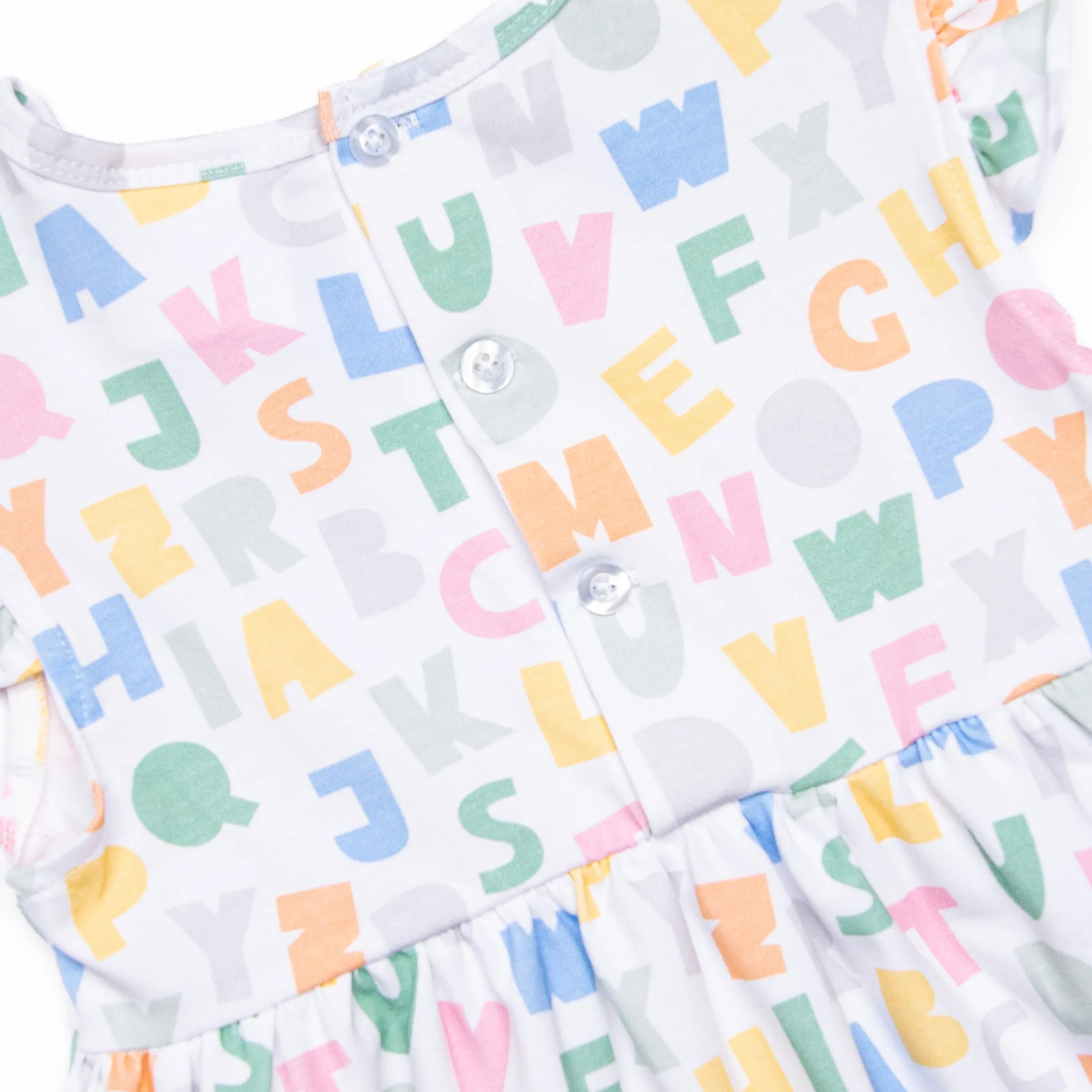 Alphabet Knit Dress, Blue