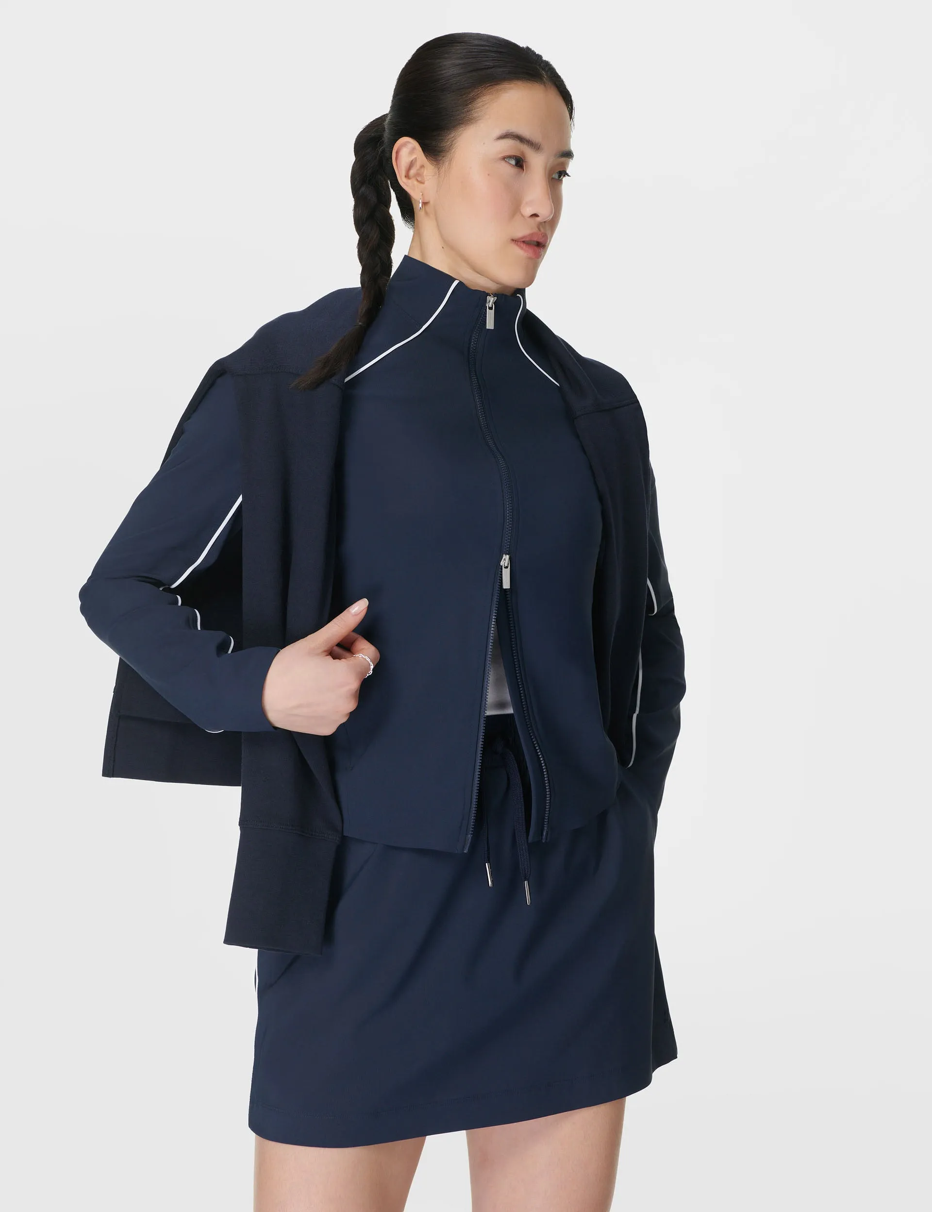 Anytime Explorer Zip Up - Navy Blue