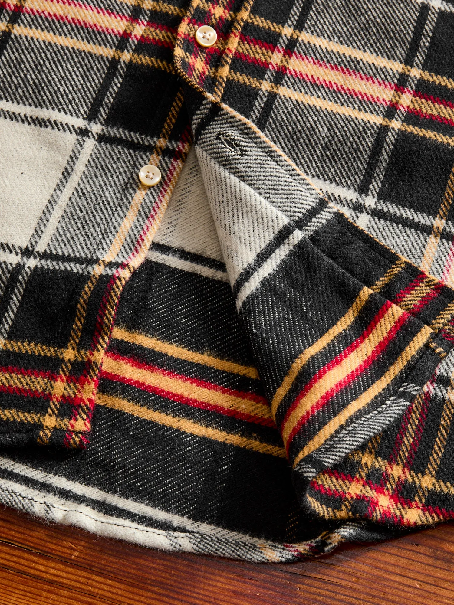Arc Button-Up Shirt in Beige