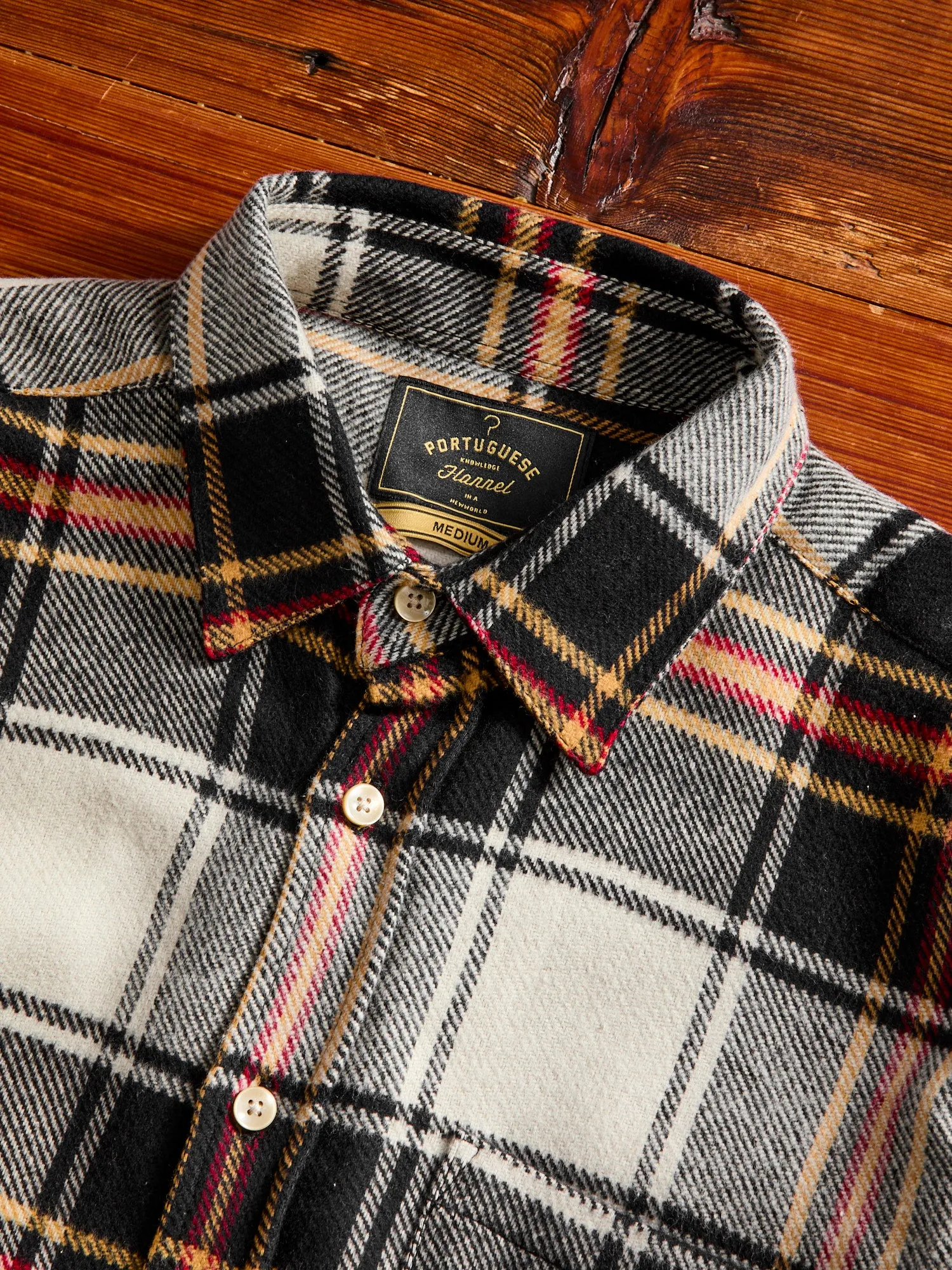 Arc Button-Up Shirt in Beige
