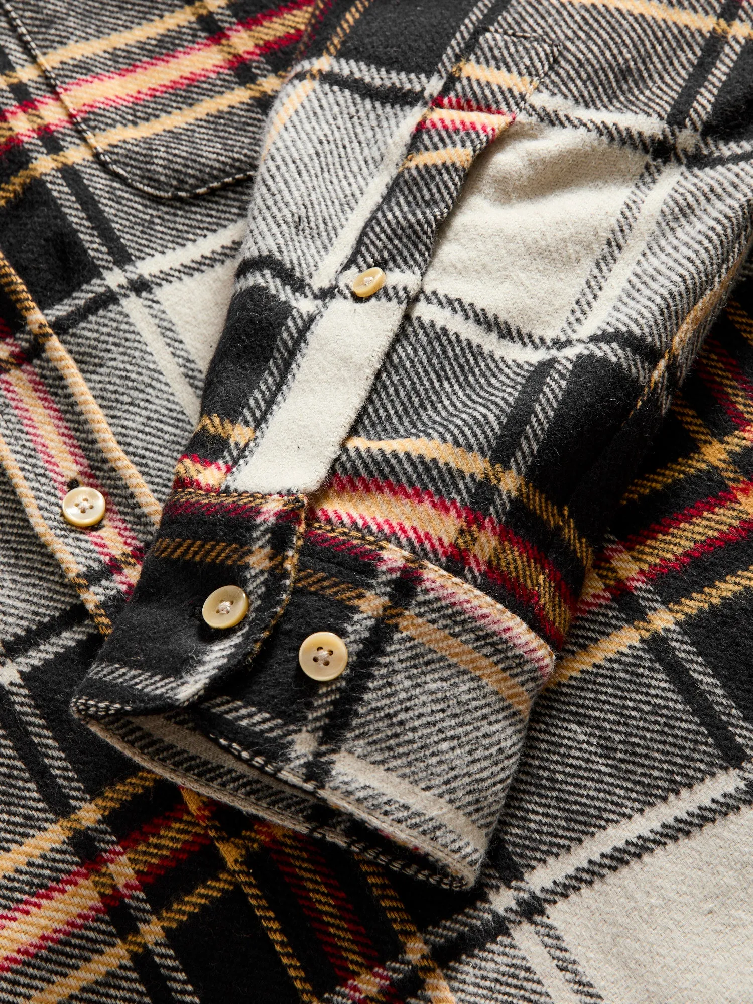 Arc Button-Up Shirt in Beige