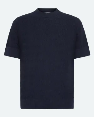 Aron knit t-shirt 4121 - Sky Captain