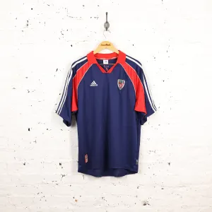 Athletic Bilbao Adidas 1999 Away Football Shirt - Blue - L