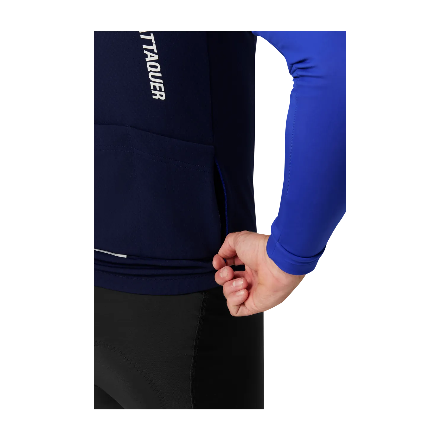 Attaquer All Day Winter Long Sleeved Jersey - Navy/Fluro