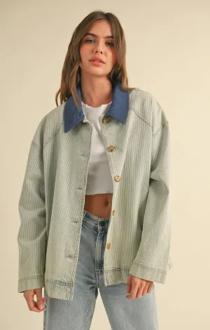 Aurora Stripe Barn Jacket