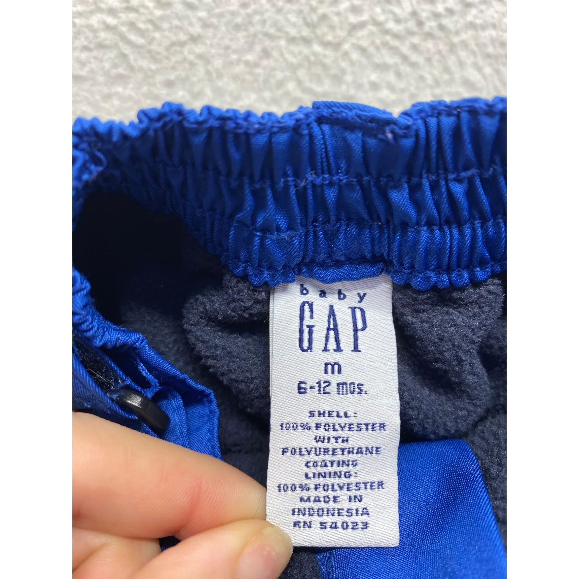 Baby Gap Blue Polyester Fleece Lined Infant Pants #7089