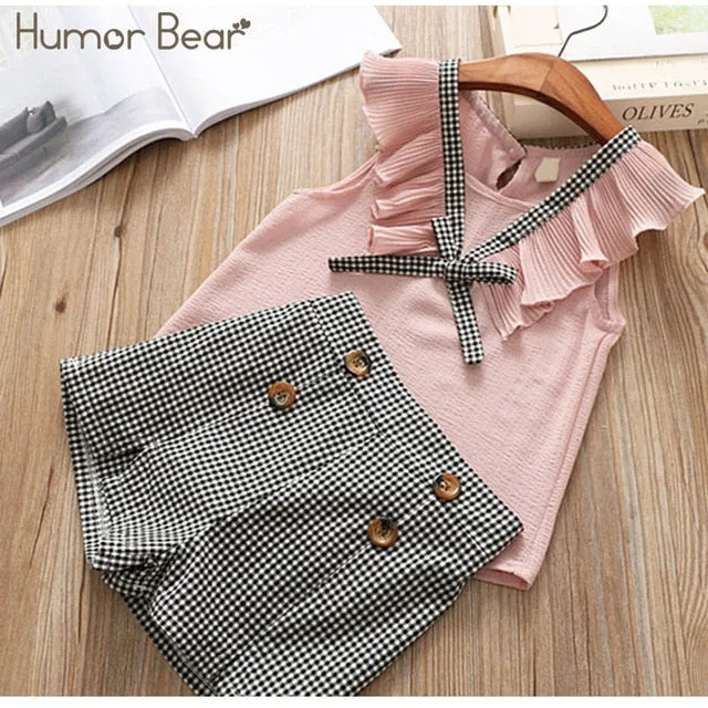 Baby Girl Clothes Chiffon bowknot coat Pants 1-4Y