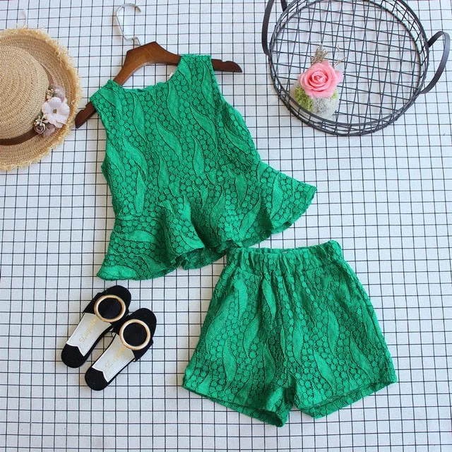 Baby Girl Clothes Chiffon bowknot coat Pants 1-4Y