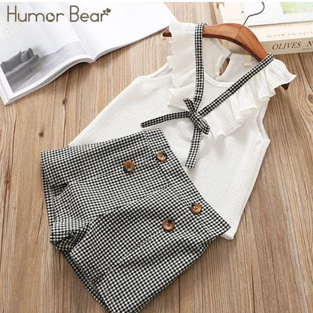 Baby Girl Clothes Chiffon bowknot coat Pants 1-4Y