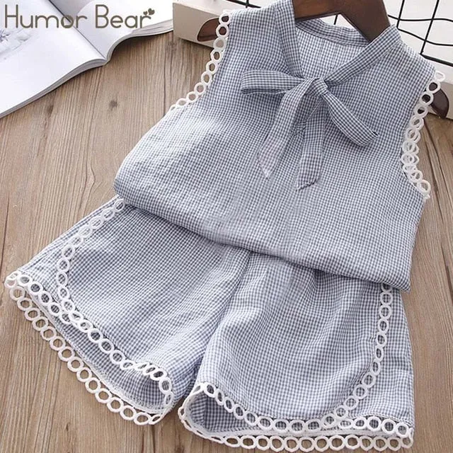 Baby Girl Clothes Chiffon bowknot coat Pants 1-4Y
