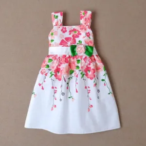 Baby Girls Princess Sleeveless Braces Sundress Kids Summer One-piece Dress