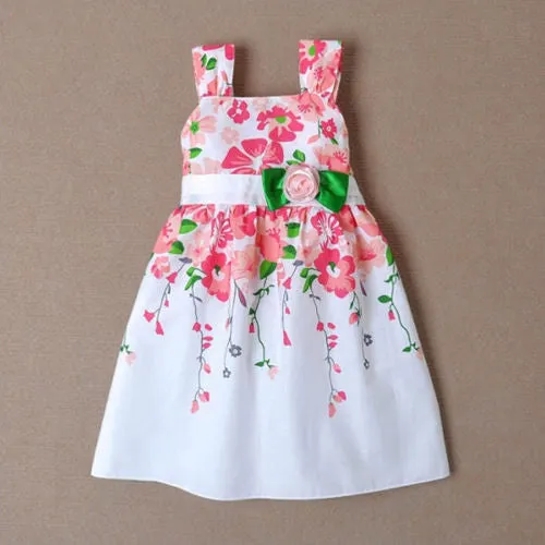 Baby Girls Princess Sleeveless Braces Sundress Kids Summer One-piece Dress