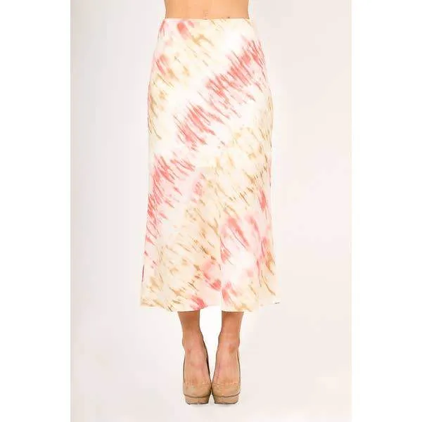 Be Free Pink Tie Dye Skirt