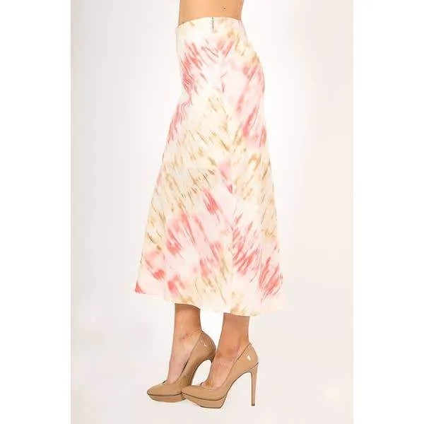 Be Free Pink Tie Dye Skirt