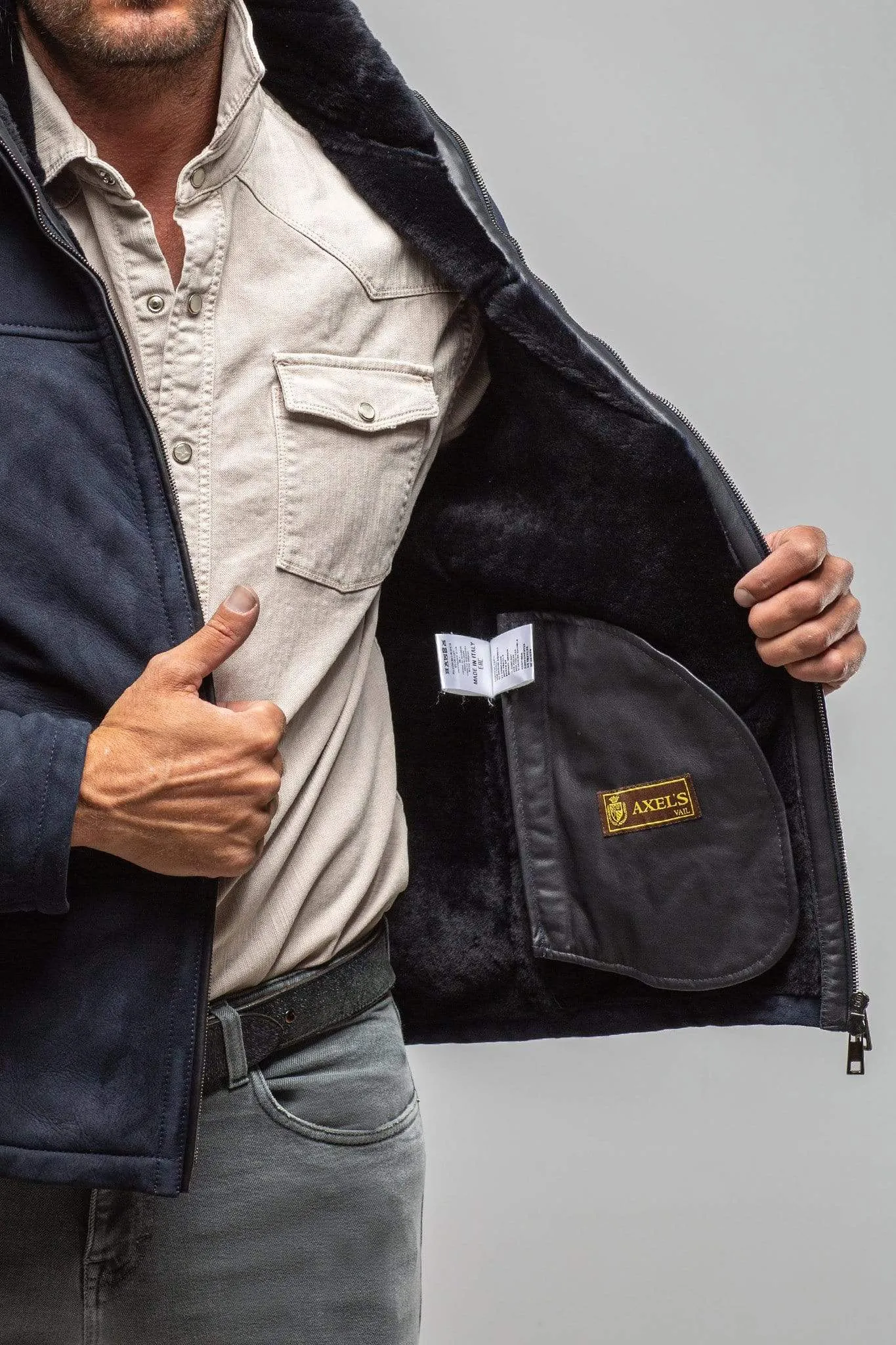 Bello Shearling In Navy