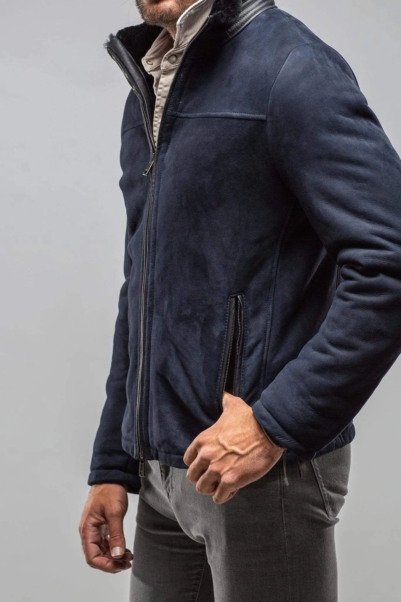 Bello Shearling In Navy