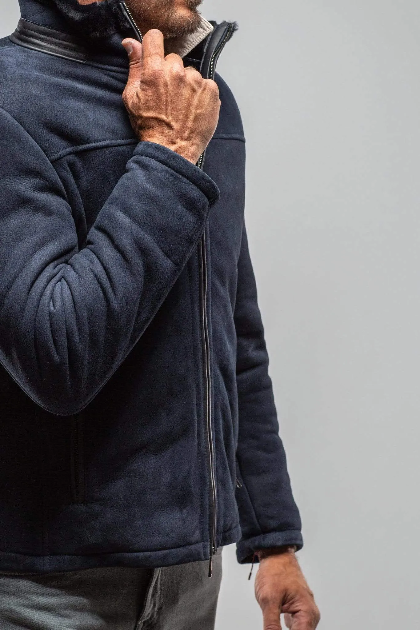 Bello Shearling In Navy