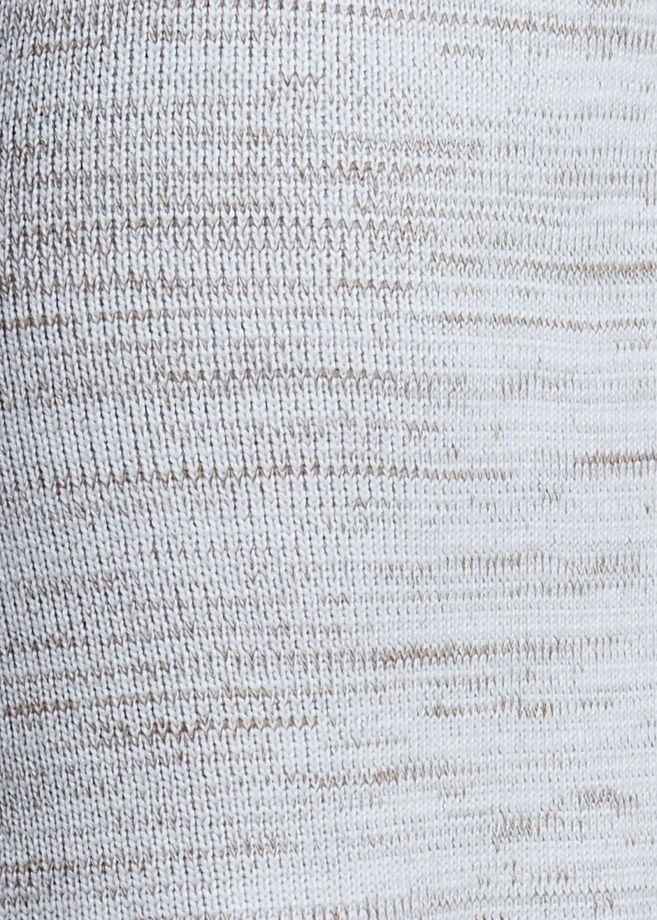 Bevza Knitted Skirt - Light Beige Melange