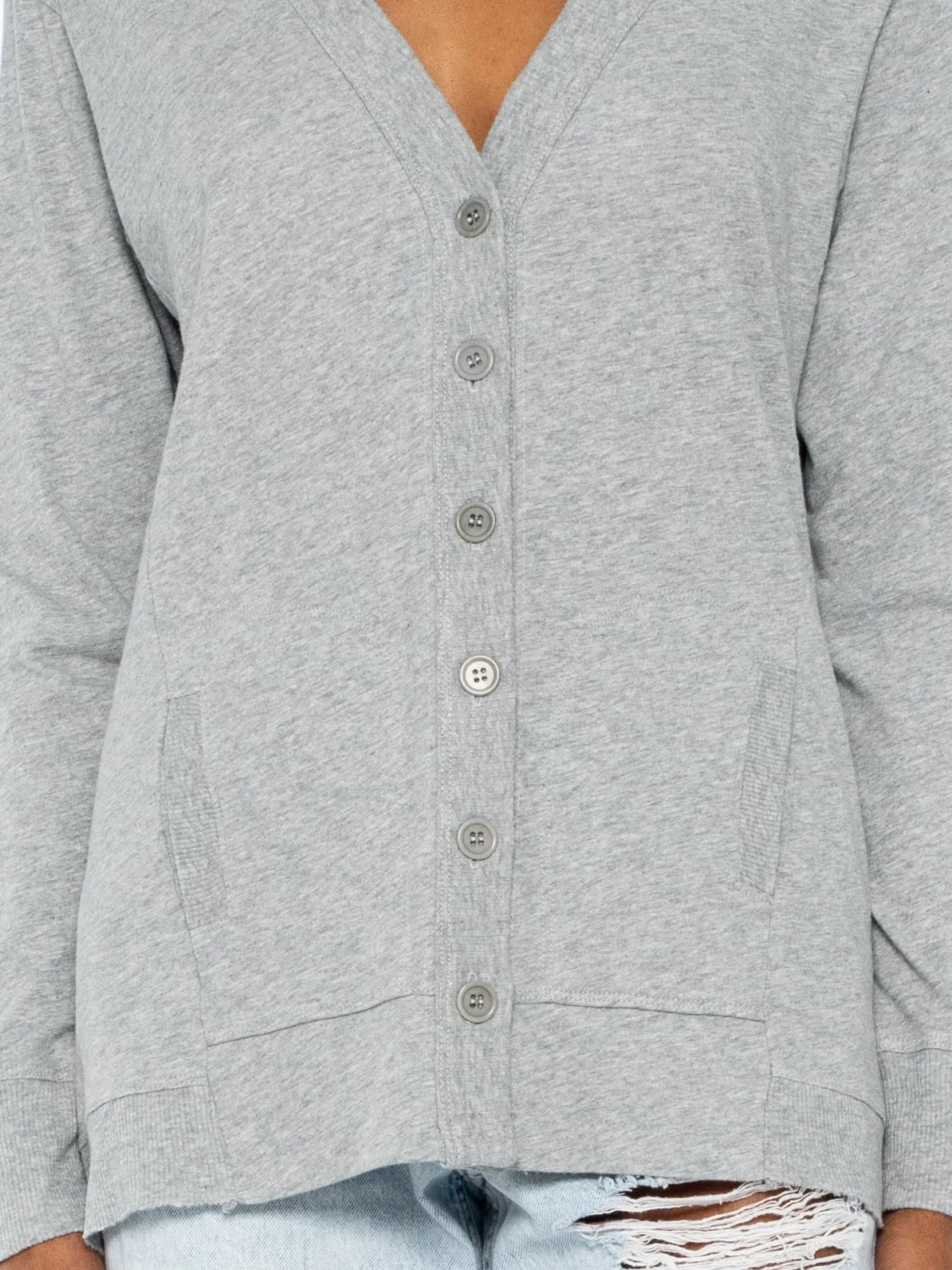 Big Slouchy Rib Mix Pocket Long Sleeve Cardie