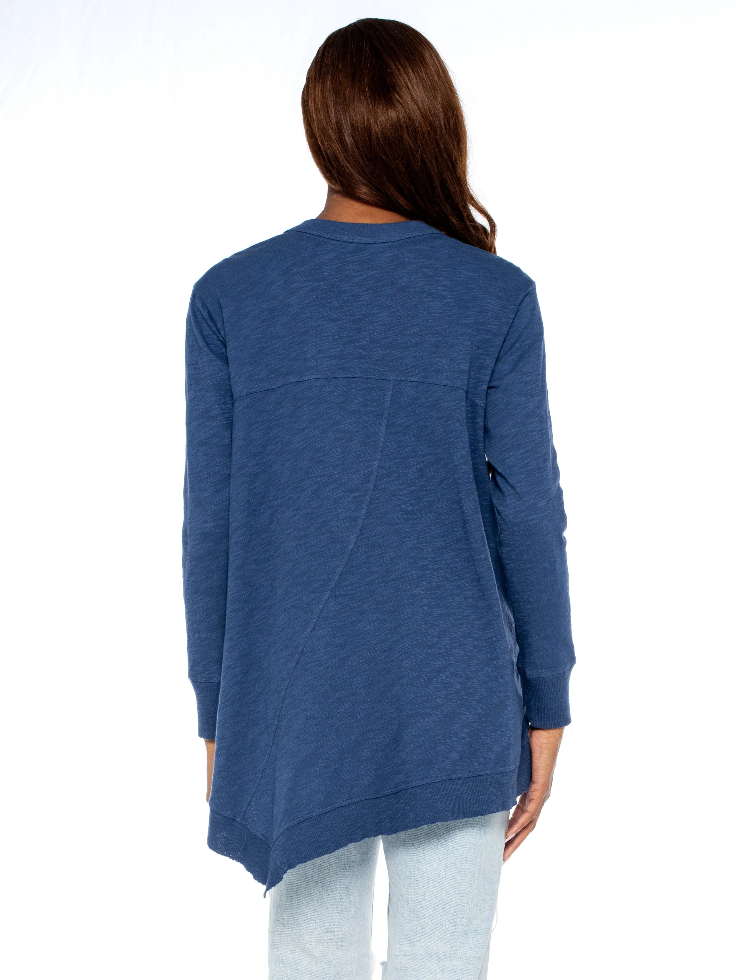 Big Slouchy Rib Mix Pocket Long Sleeve Cardie