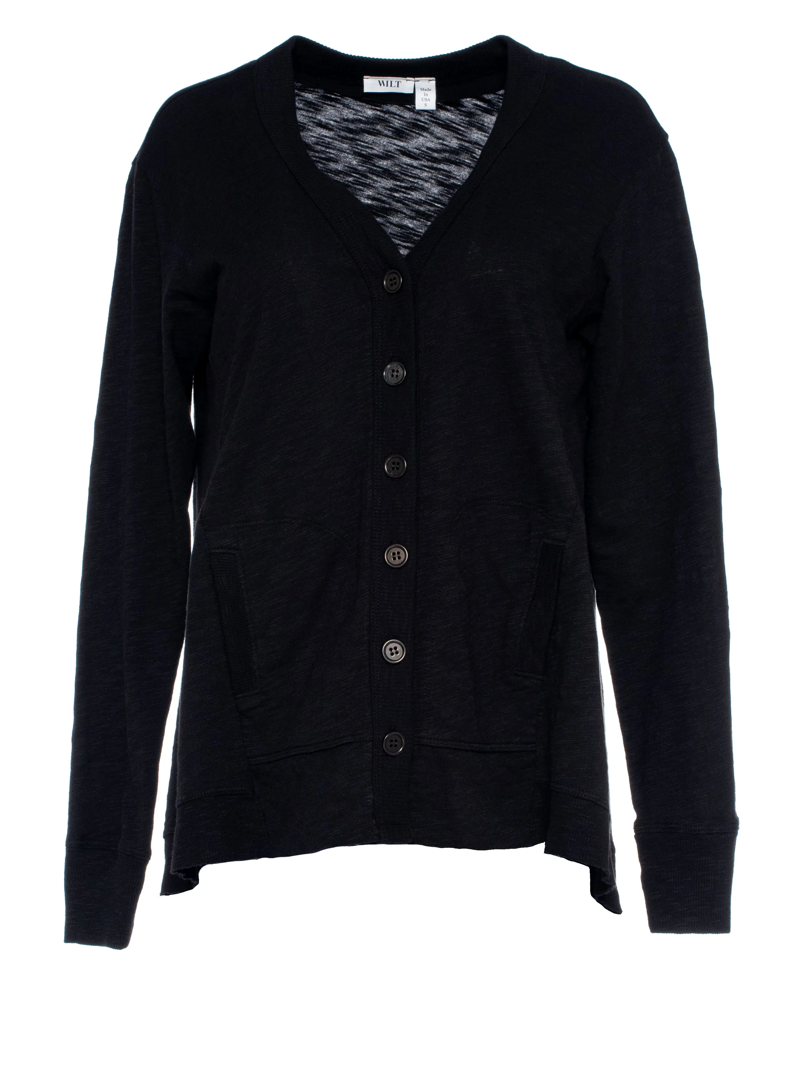 Big Slouchy Rib Mix Pocket Long Sleeve Cardie