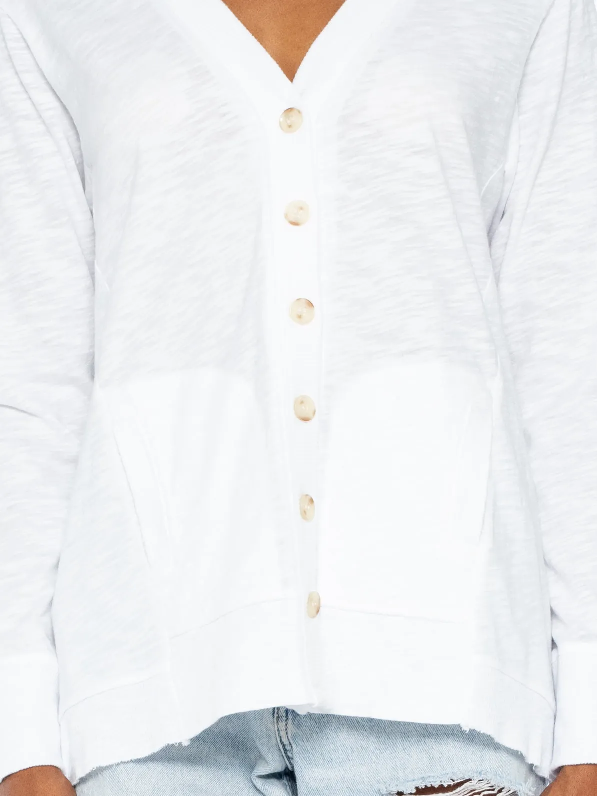 Big Slouchy Rib Mix Pocket Long Sleeve Cardie