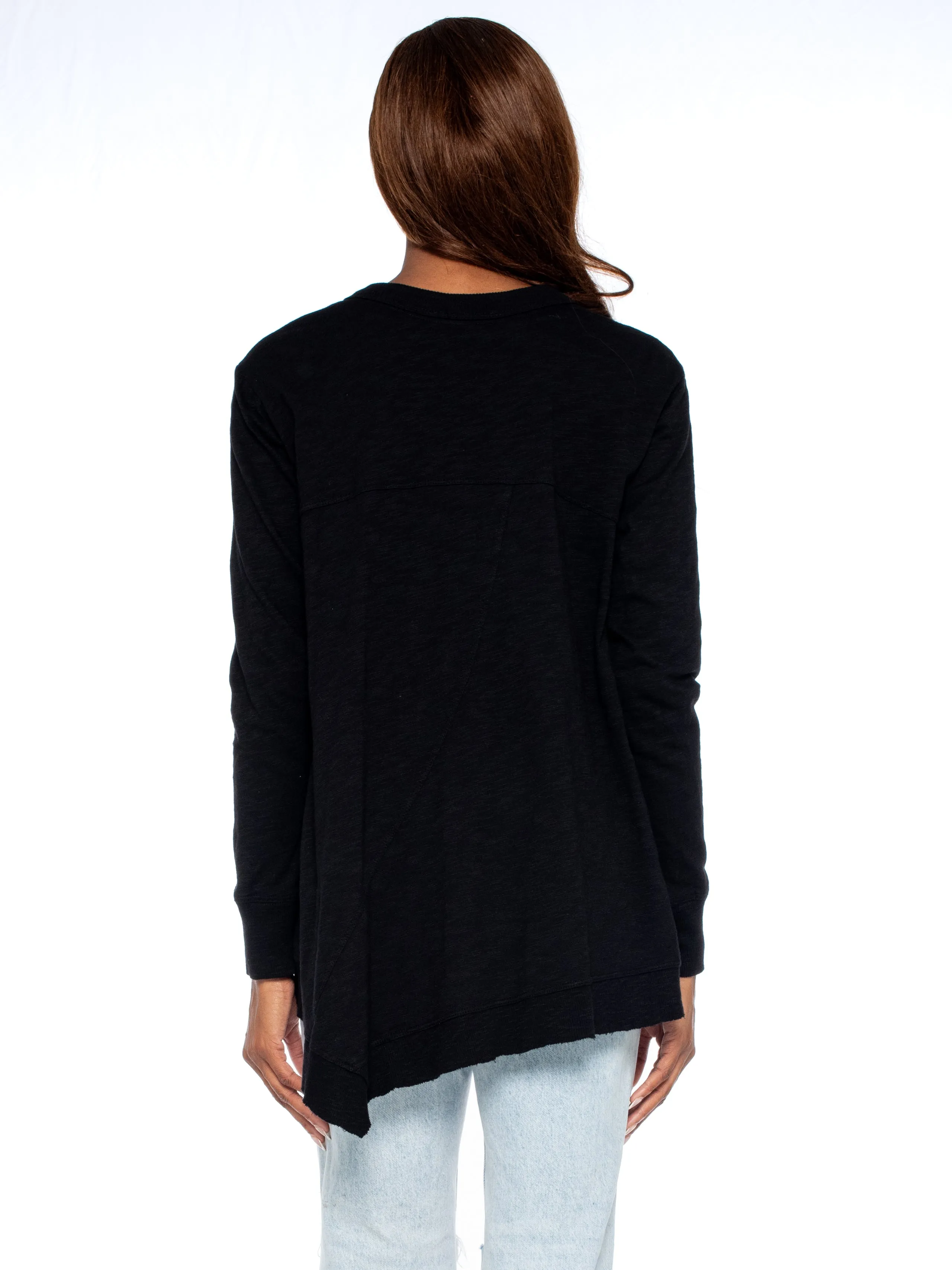 Big Slouchy Rib Mix Pocket Long Sleeve Cardie
