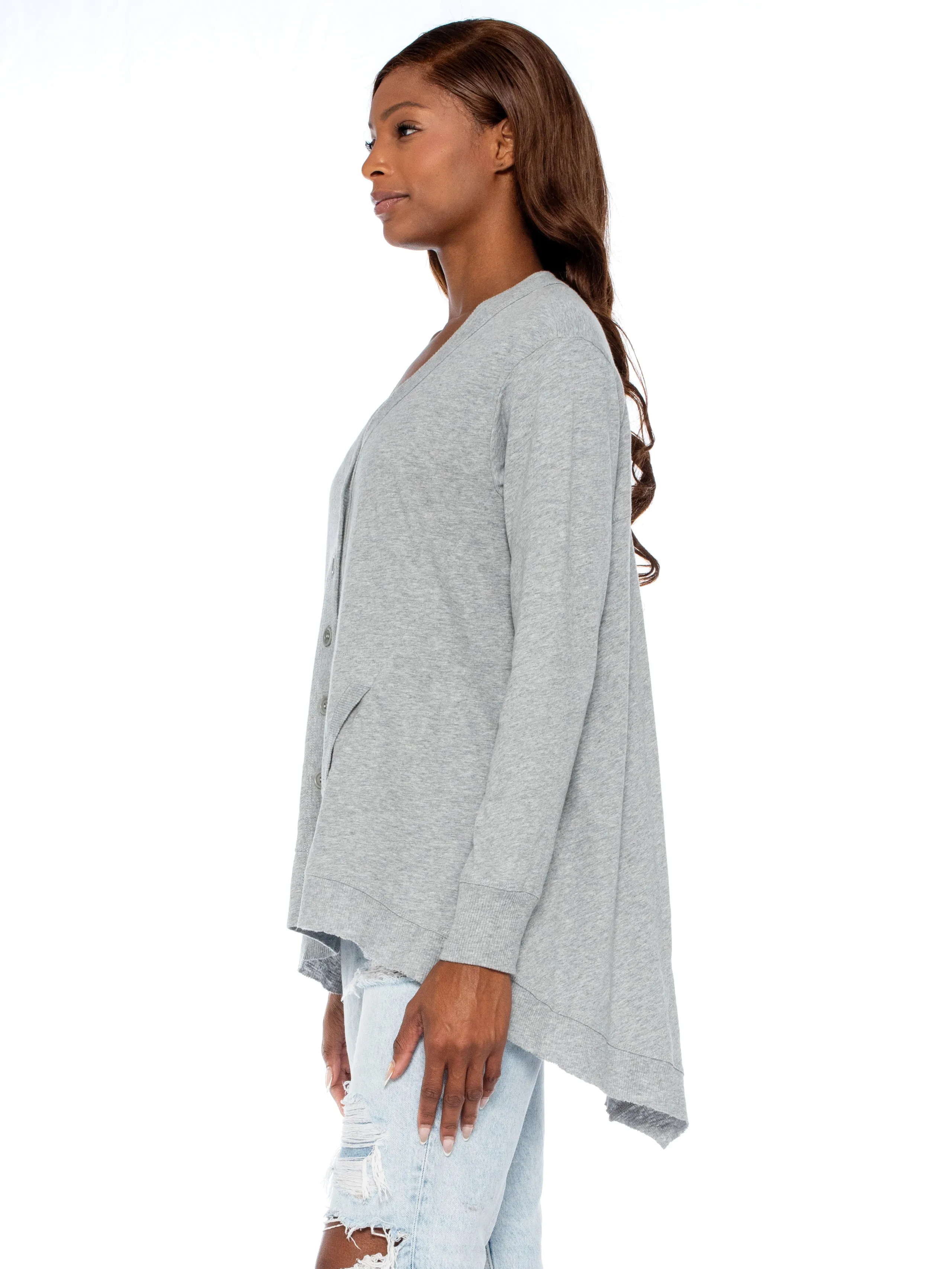 Big Slouchy Rib Mix Pocket Long Sleeve Cardie