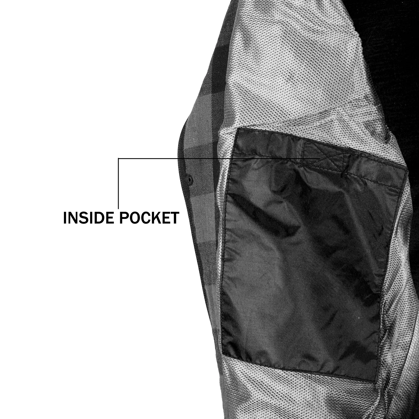 Bikers Gear Australia Exo Protective Lined with Kevlar Motorcycle Shirts Black / Grey
