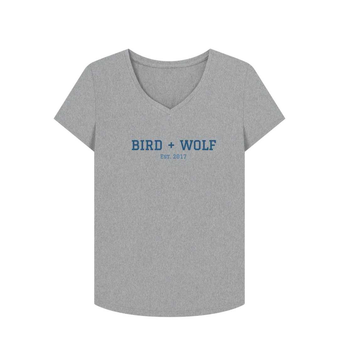 Bird   Wolf Est 2017 V Neck Tee