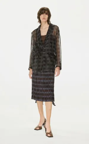 Blazer / JNBY Print Pattern Silk Suit (100% Silk)