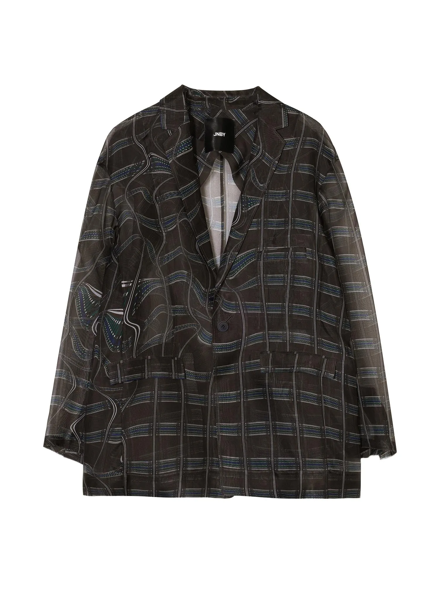 Blazer / JNBY Print Pattern Silk Suit (100% Silk)