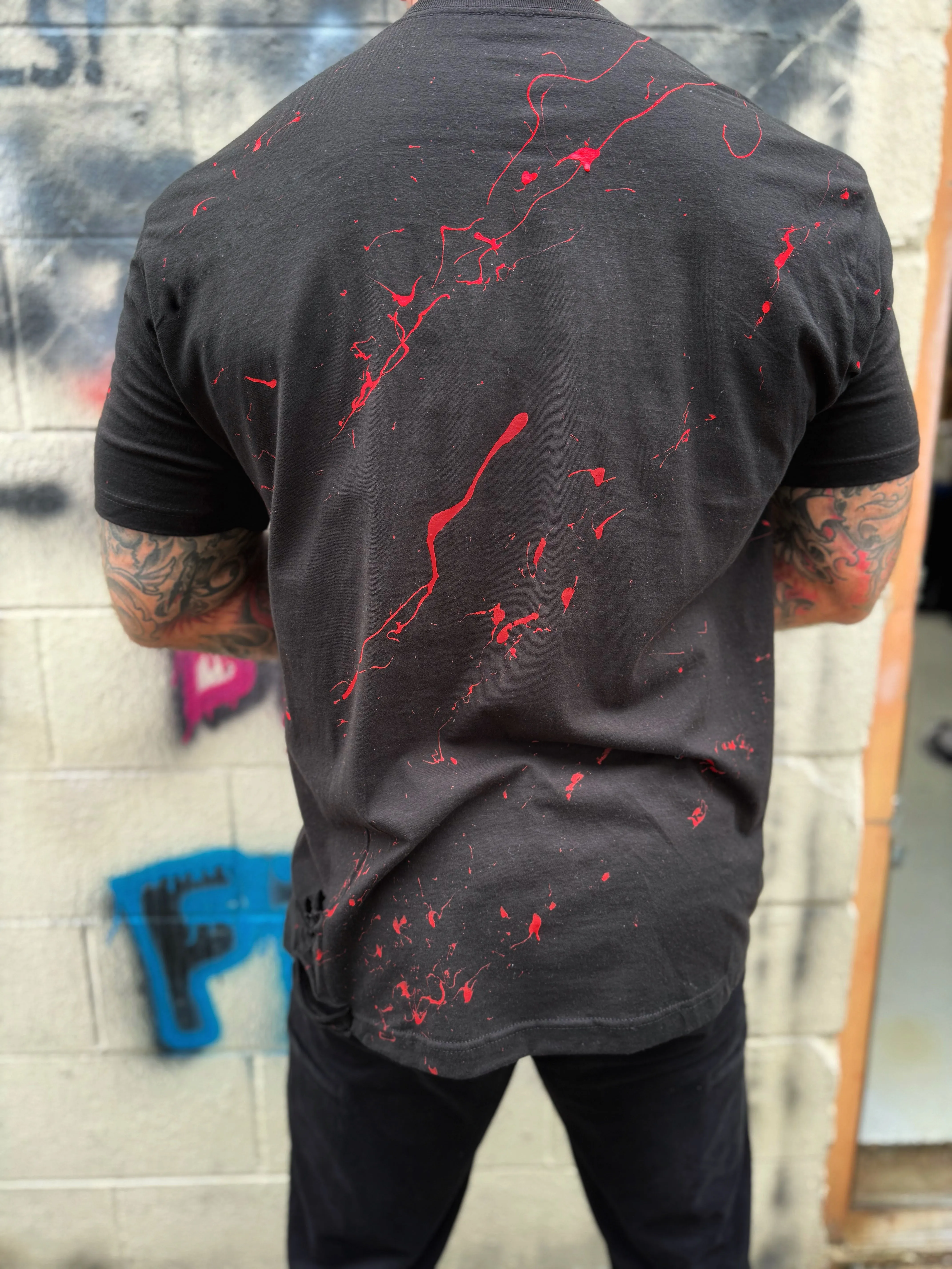 BLOOD ROAD RASH BLACK TEE 1.0