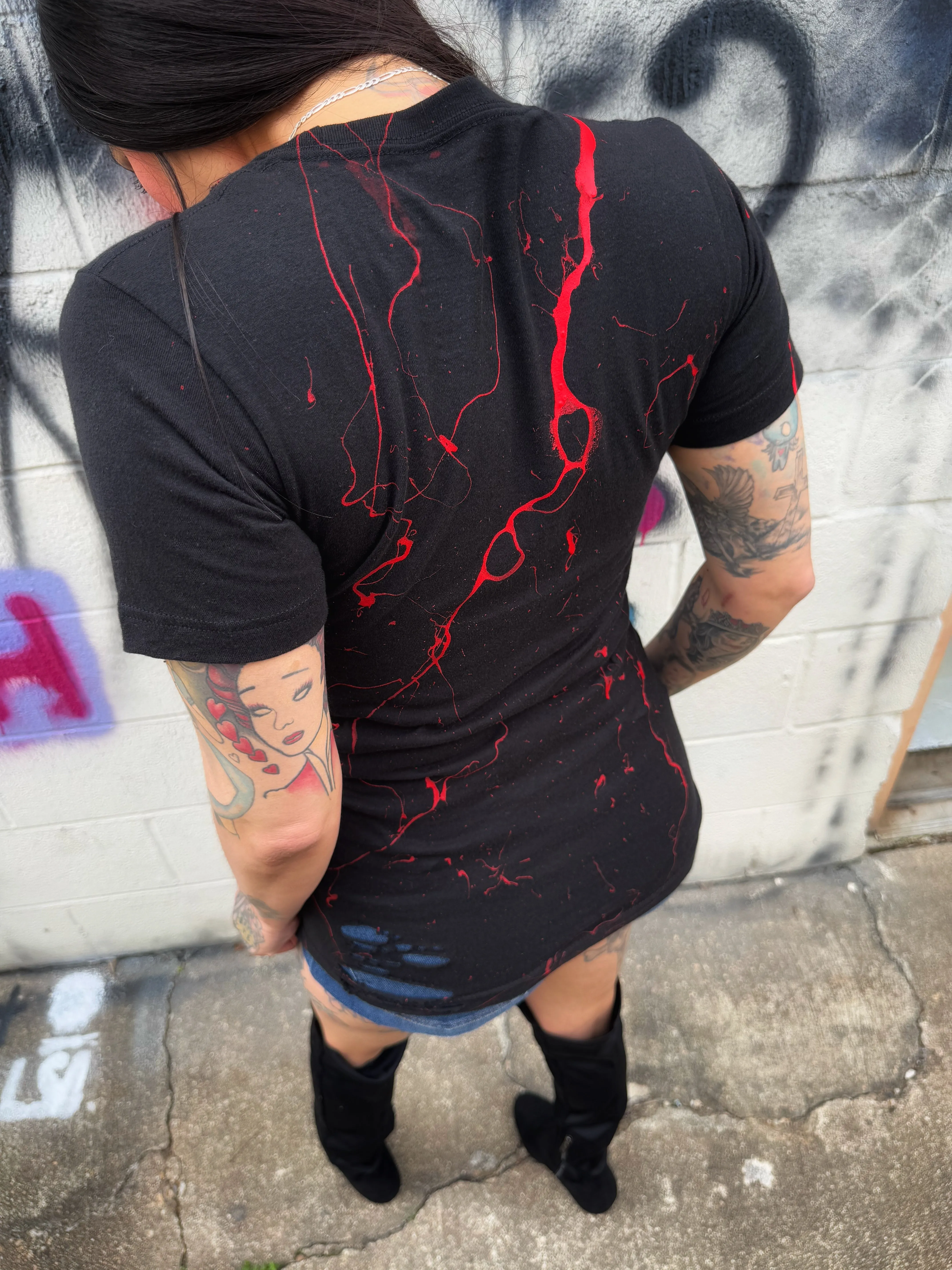 BLOOD ROAD RASH BLACK TEE 1.0