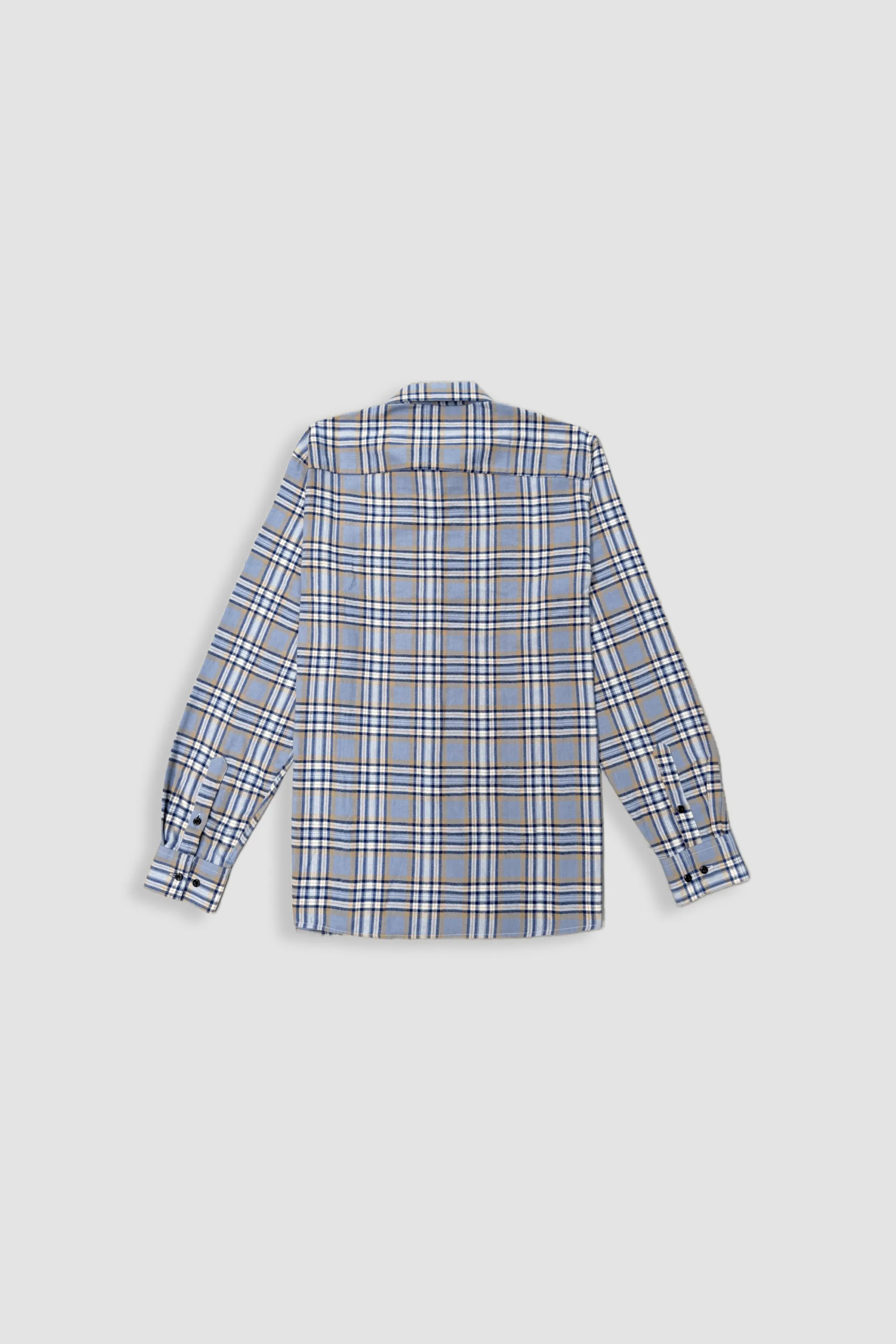 Blue Plaid Flannel Shirt