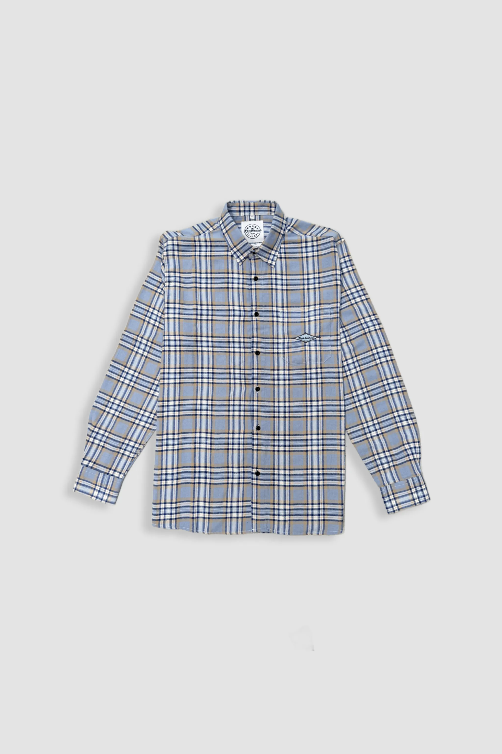 Blue Plaid Flannel Shirt