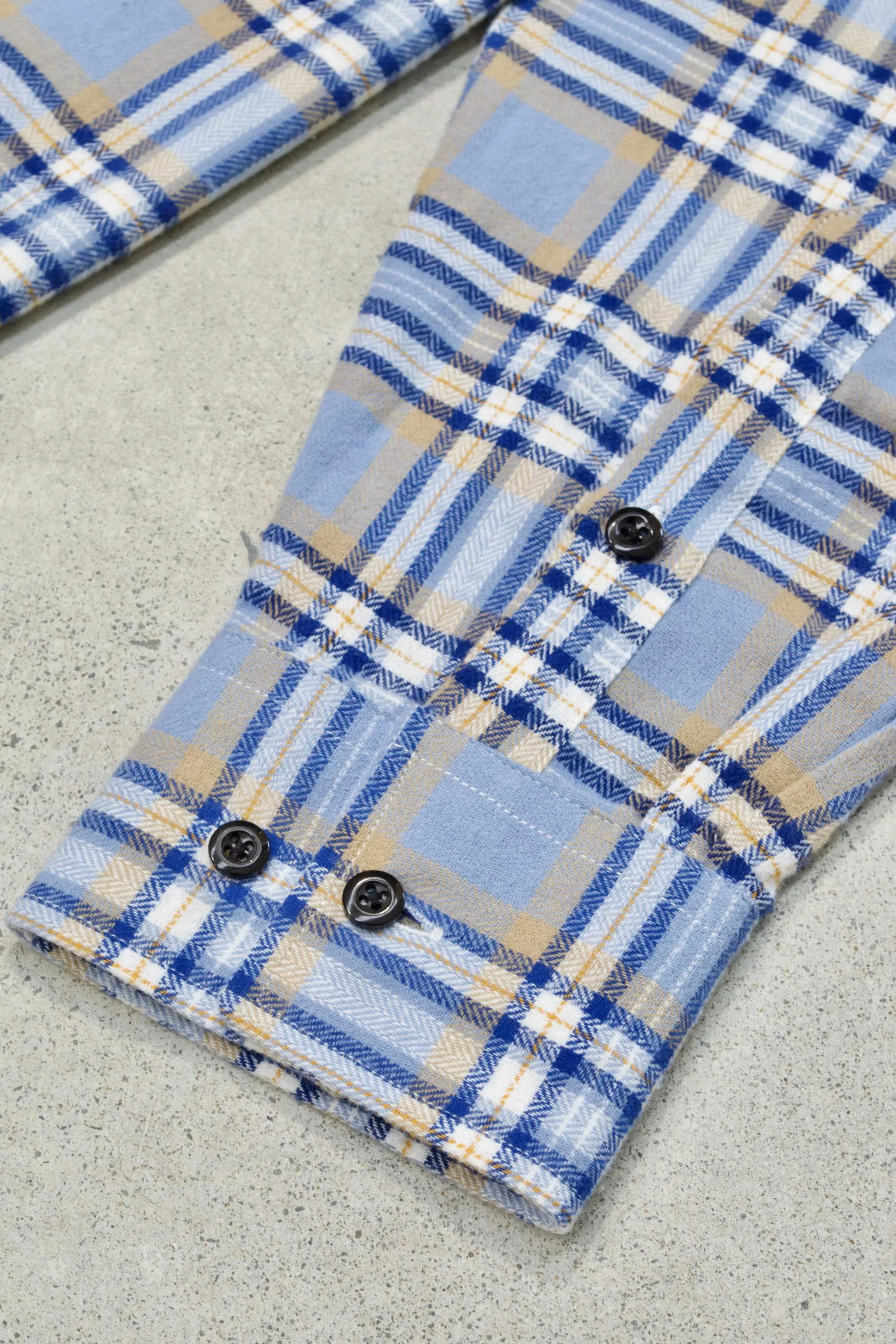 Blue Plaid Flannel Shirt
