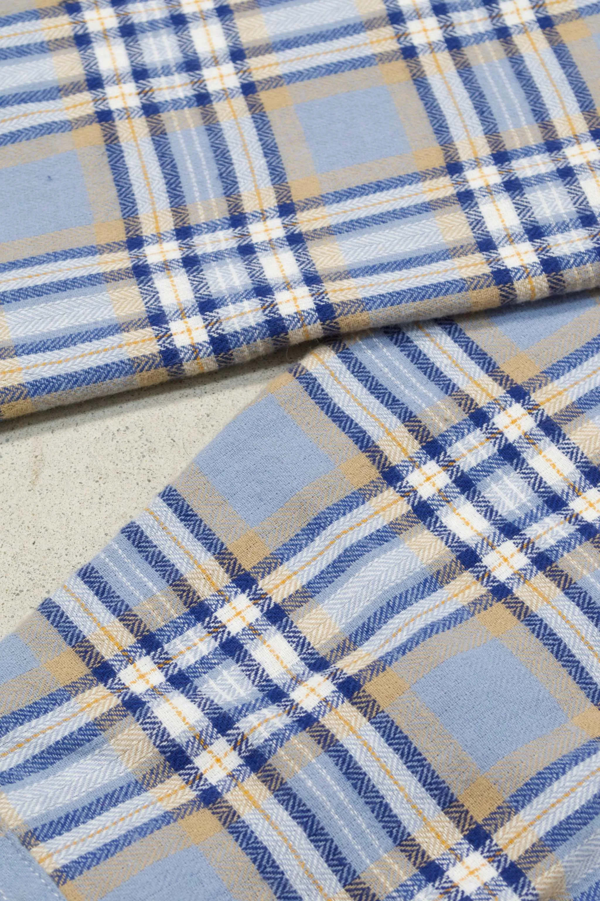 Blue Plaid Flannel Shirt
