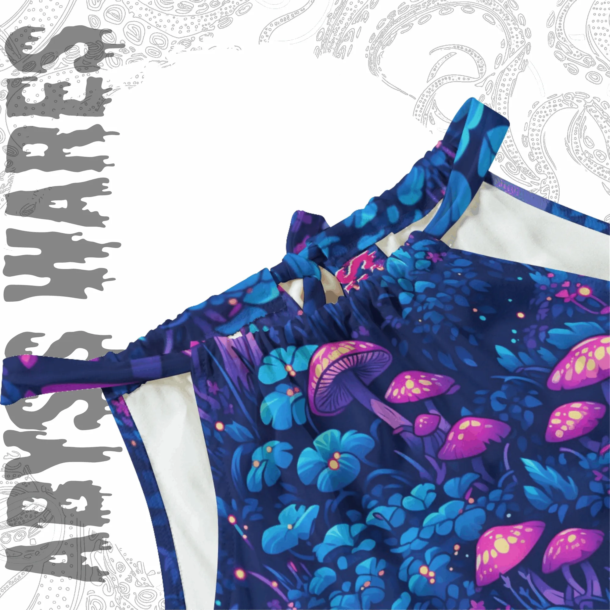 Blue Shrooms Sundress