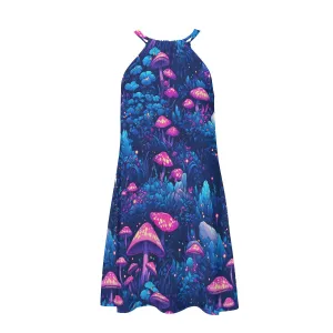 Blue Shrooms Sundress