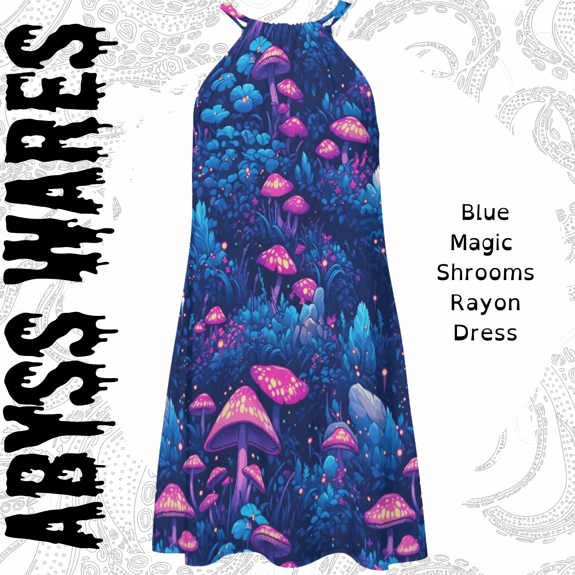 Blue Shrooms Sundress